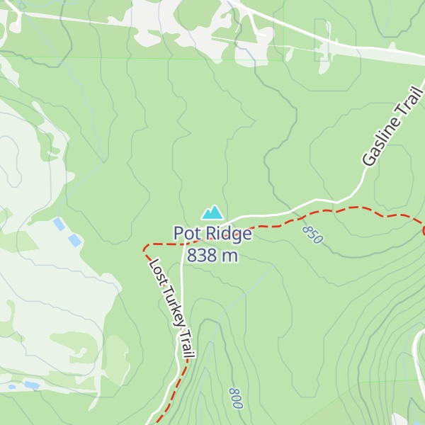 Map of Pot Ridge