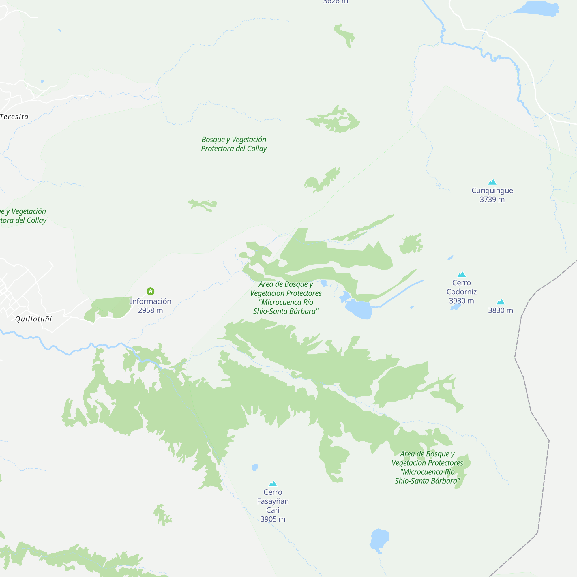 Cabaña El Refugio map