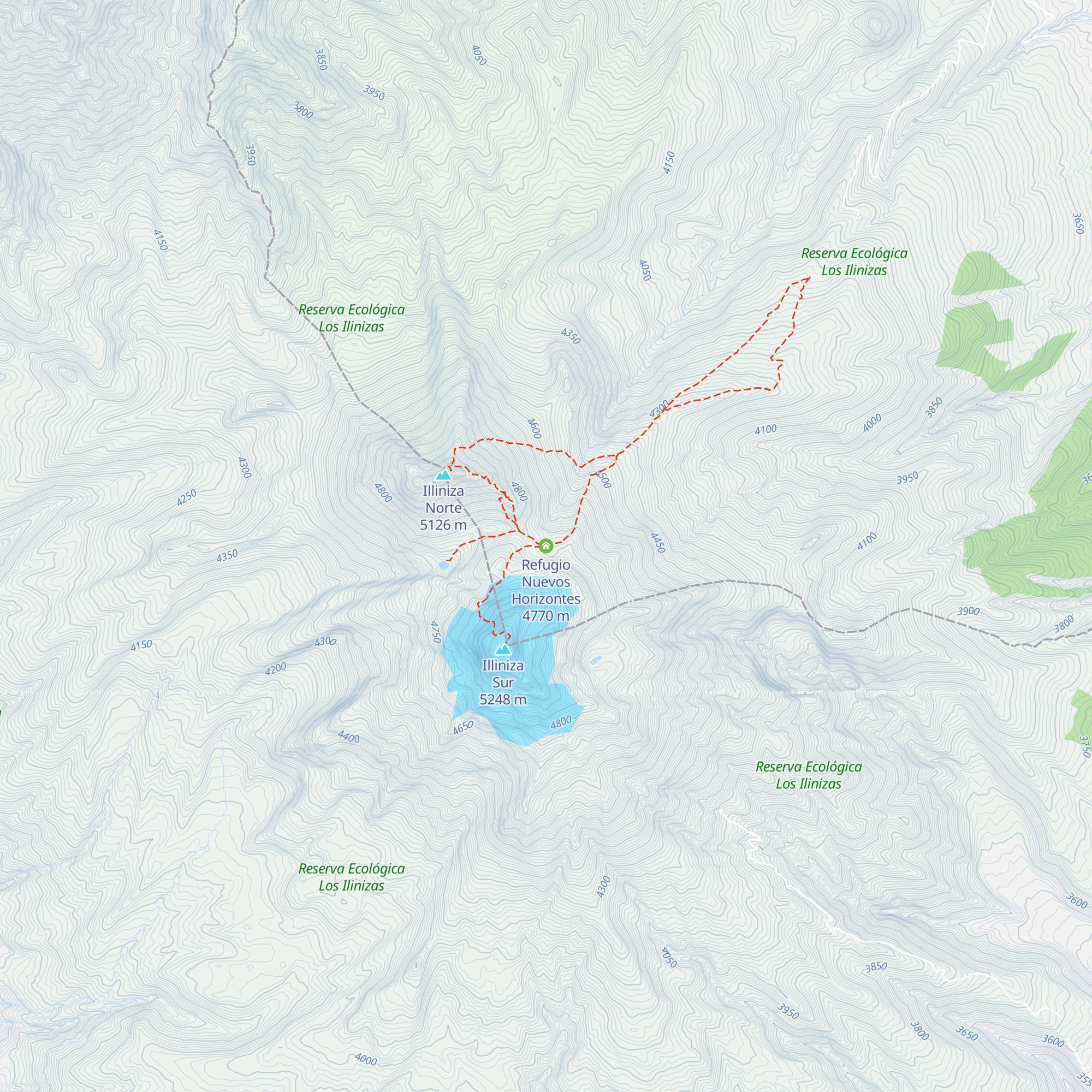 Refugio Nuevos Horizontes map