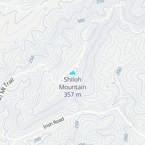 Map of Shiloh Mountain