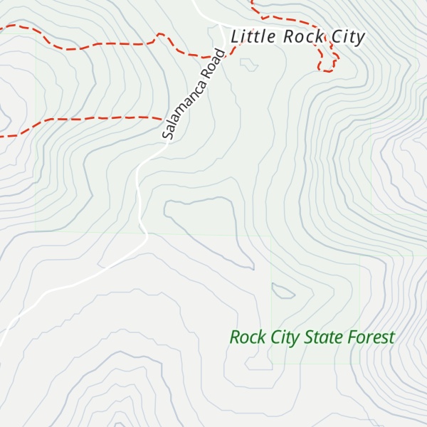Map of Lindell Lookout