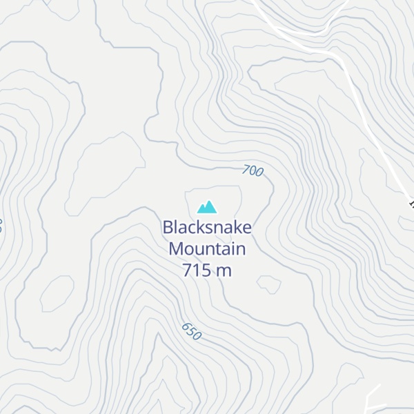 Map of Blacksnake Mountain
