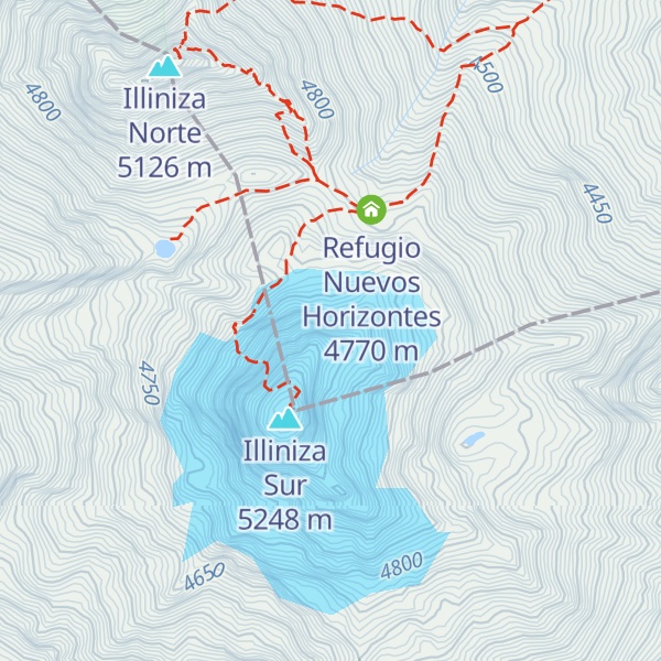 Map of Lliniza Sur