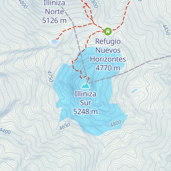 Map of Illiniza Sur