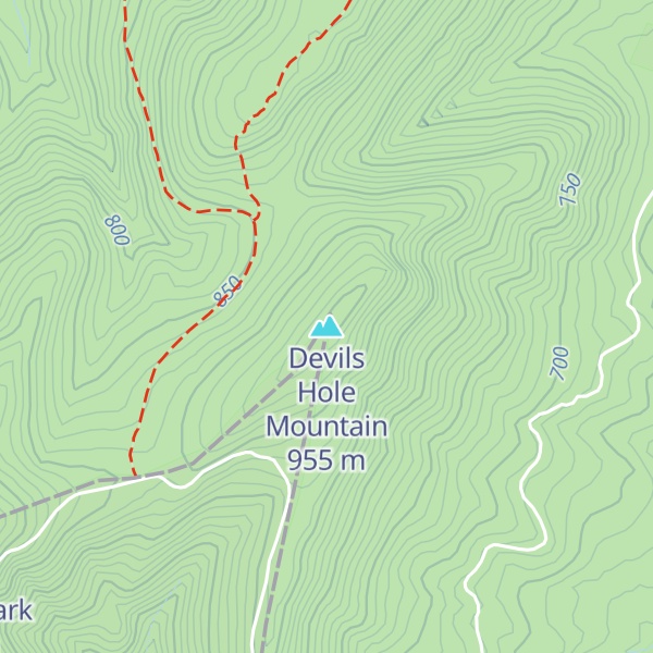 Map of Devils Hole Mountain