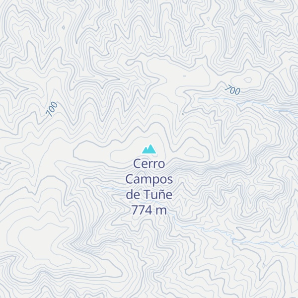 Map of Cerro Campos de Tuñe