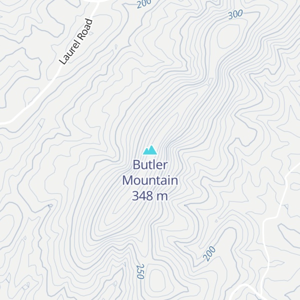 Map of Butler Mountain