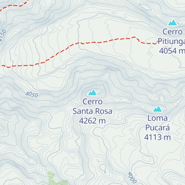 Map of Cerro Santa Rosa