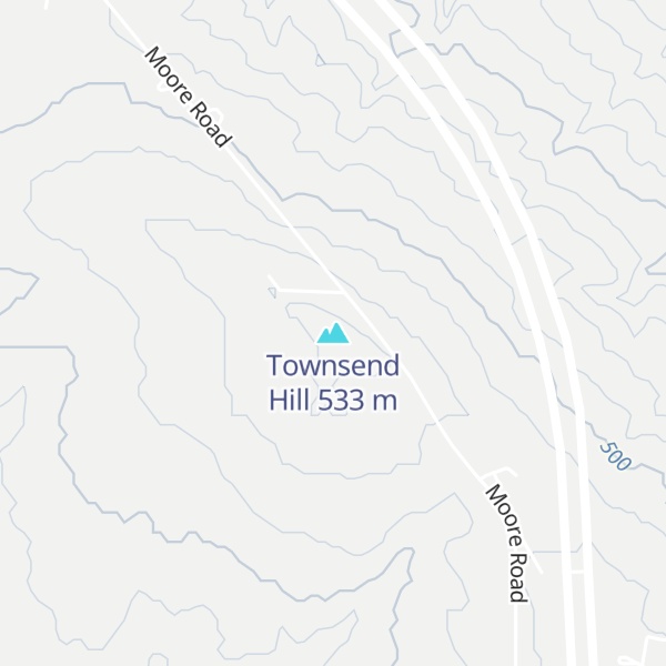 Map of Townsend Hill