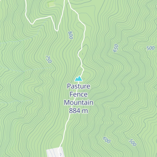 Map of Pasture Fence Mountain