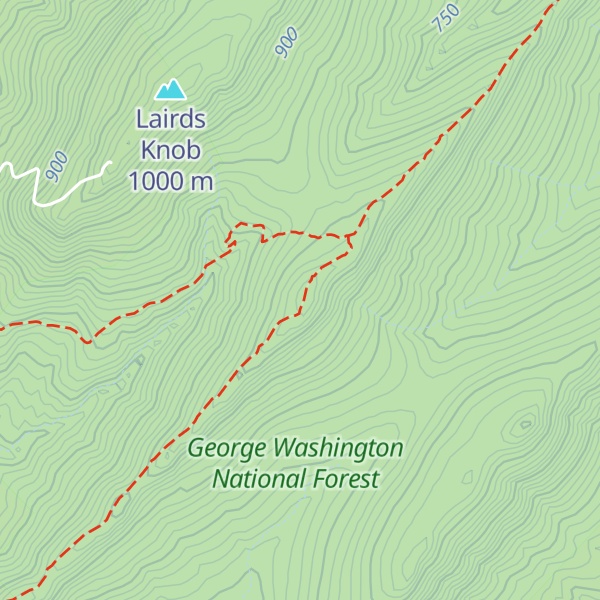 Map of Kaylor Knob