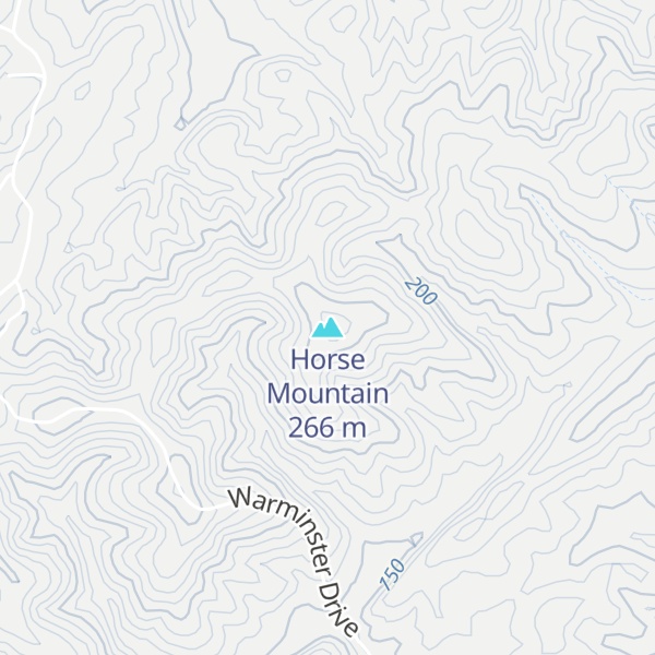 Map of Horse Mountain