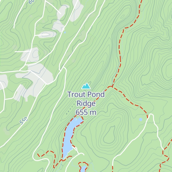 Map of Trout Pond Ridge