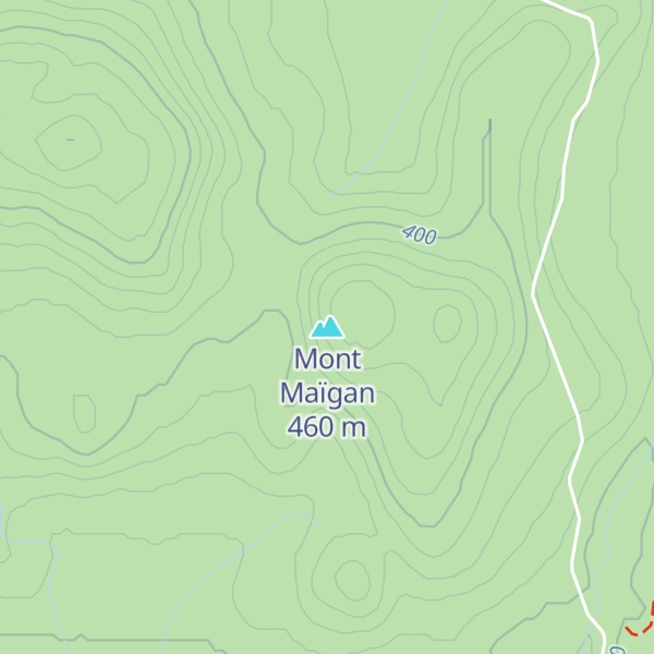 Map of Mont Maïgan