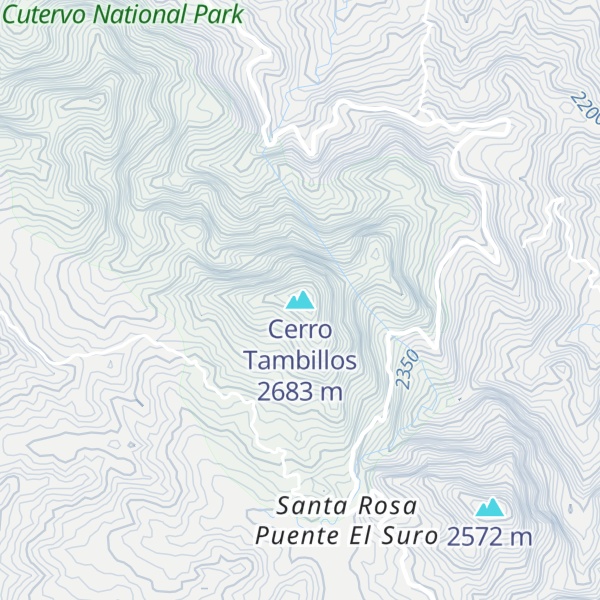 Map of Cerro Tambillos