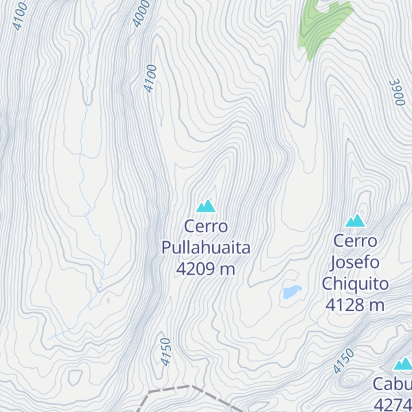 Map of Cerro Pullahuaita