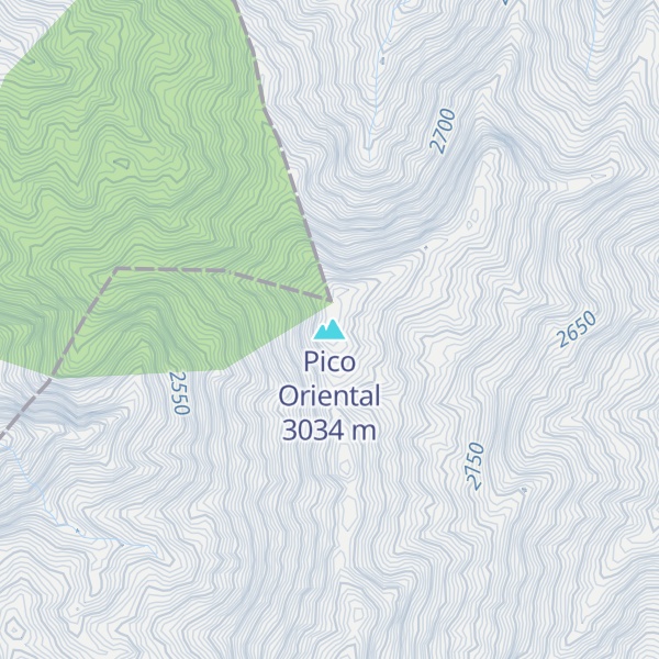 Map of Pico Oriental