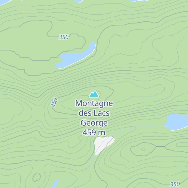 Map of Montagne des Lacs George