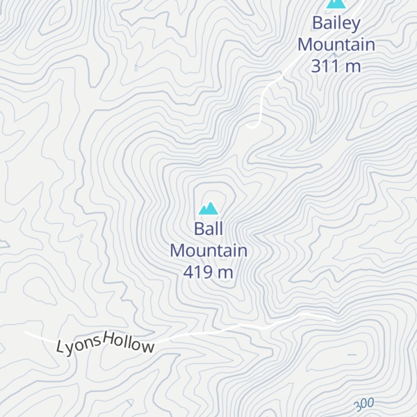 Map of Ball Mountain