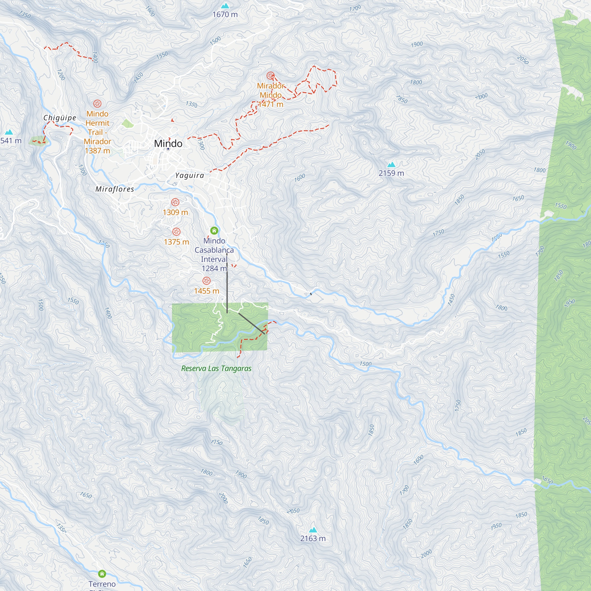 Centro de Educación Ambiental de Mindo map