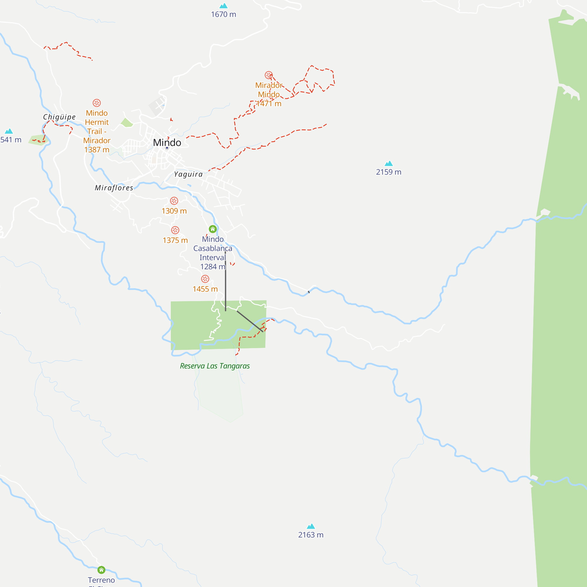 Centro de Educación Ambiental de Mindo map