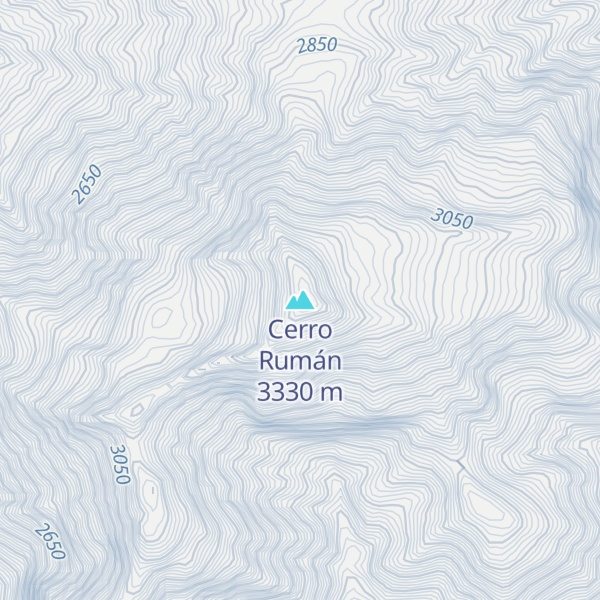 Map of Cerro Rumán