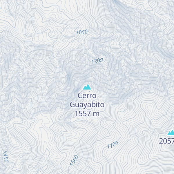 Map of Cerro Guayabito