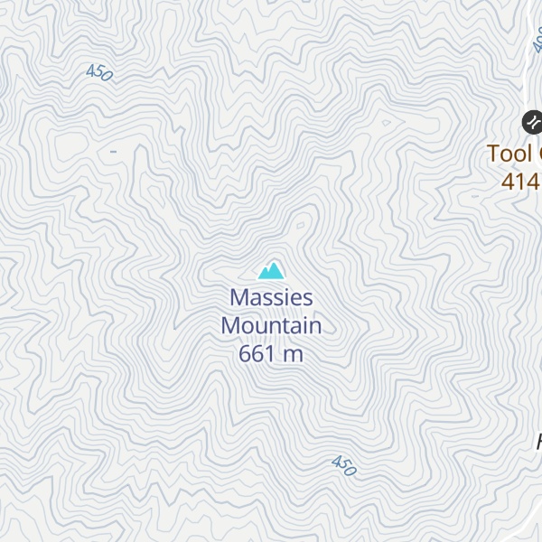 Map of Massies Mountain