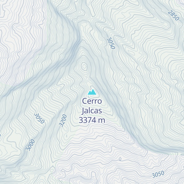 Map of Cerro Jalcas