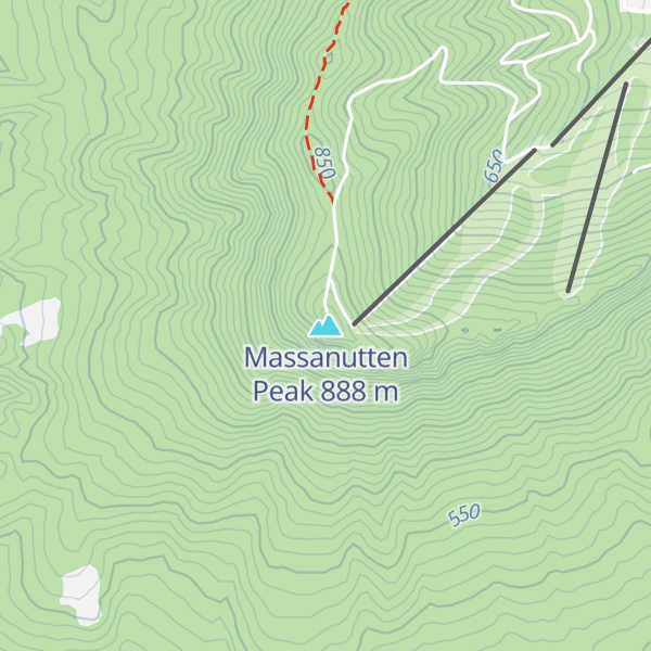 Map of Massanutten Peak