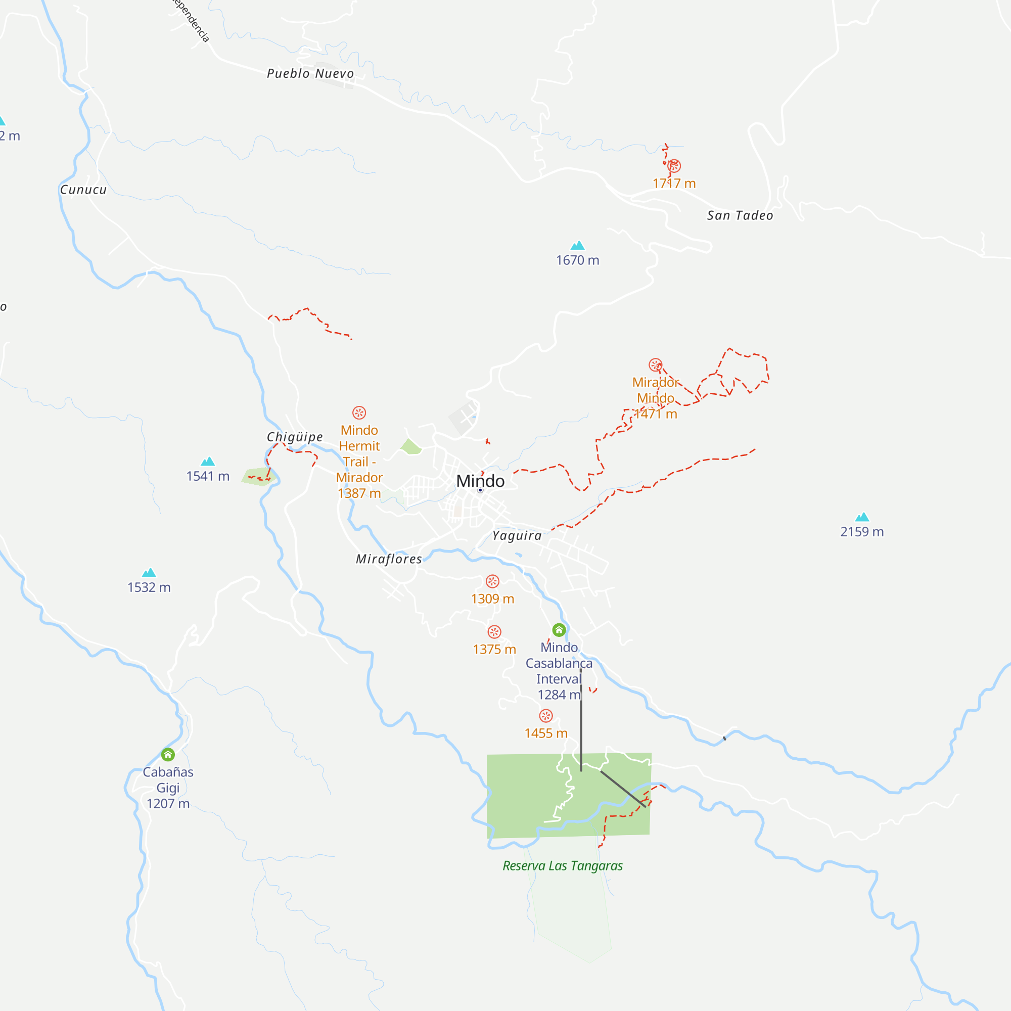 Cabañas Guayabales del Lago map