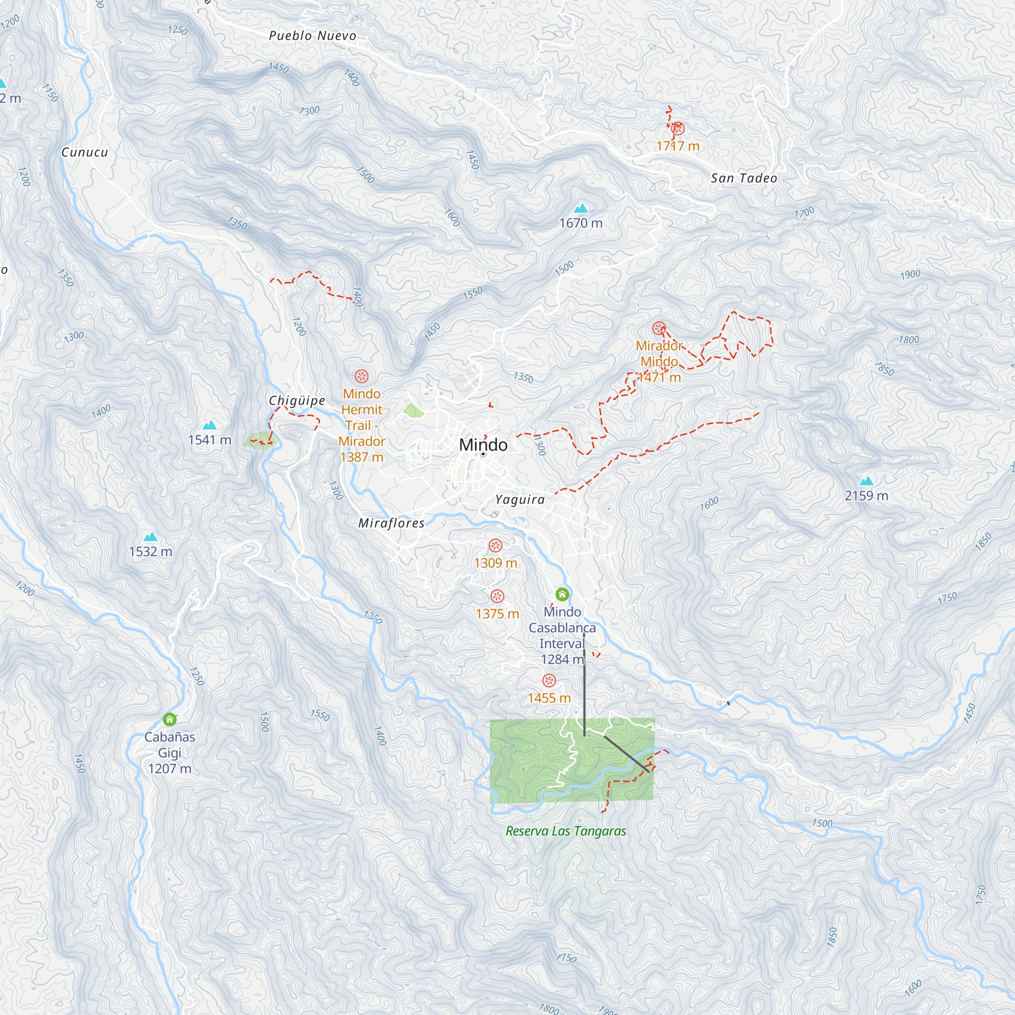Cabañas Bambú map