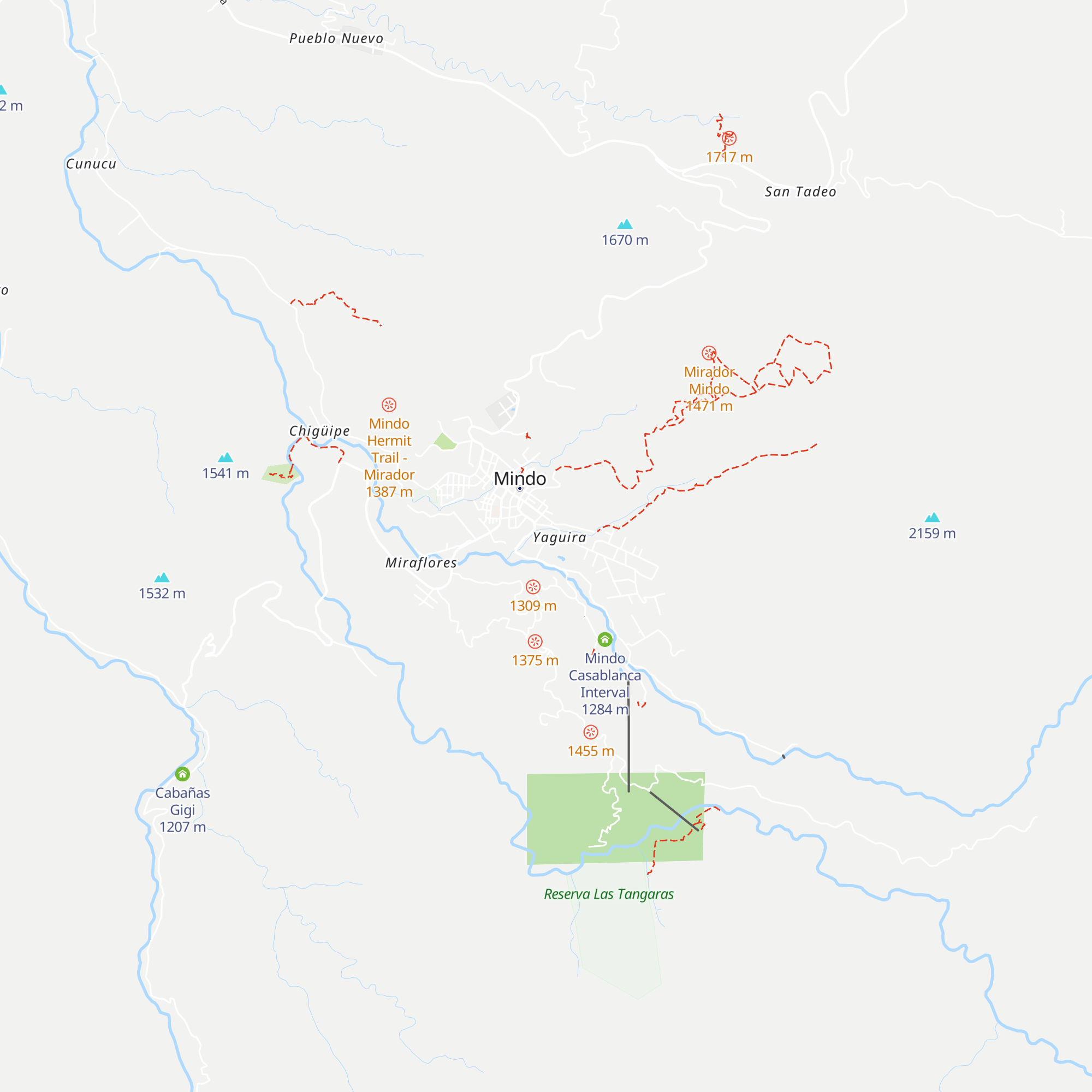 Cabañas Bambú map