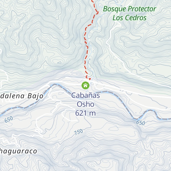 Map of Cabañas Osho