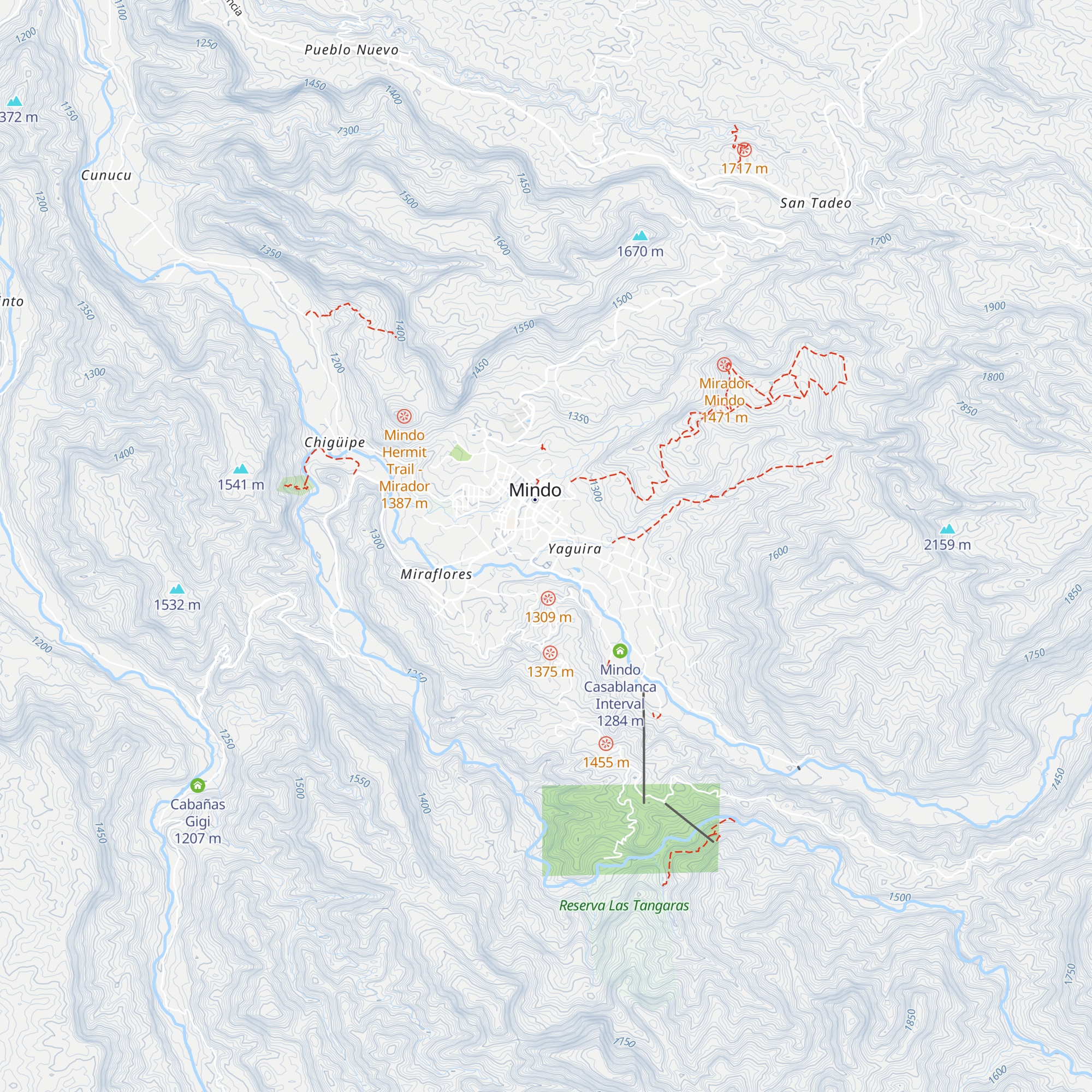 Cabañas La Estancia map