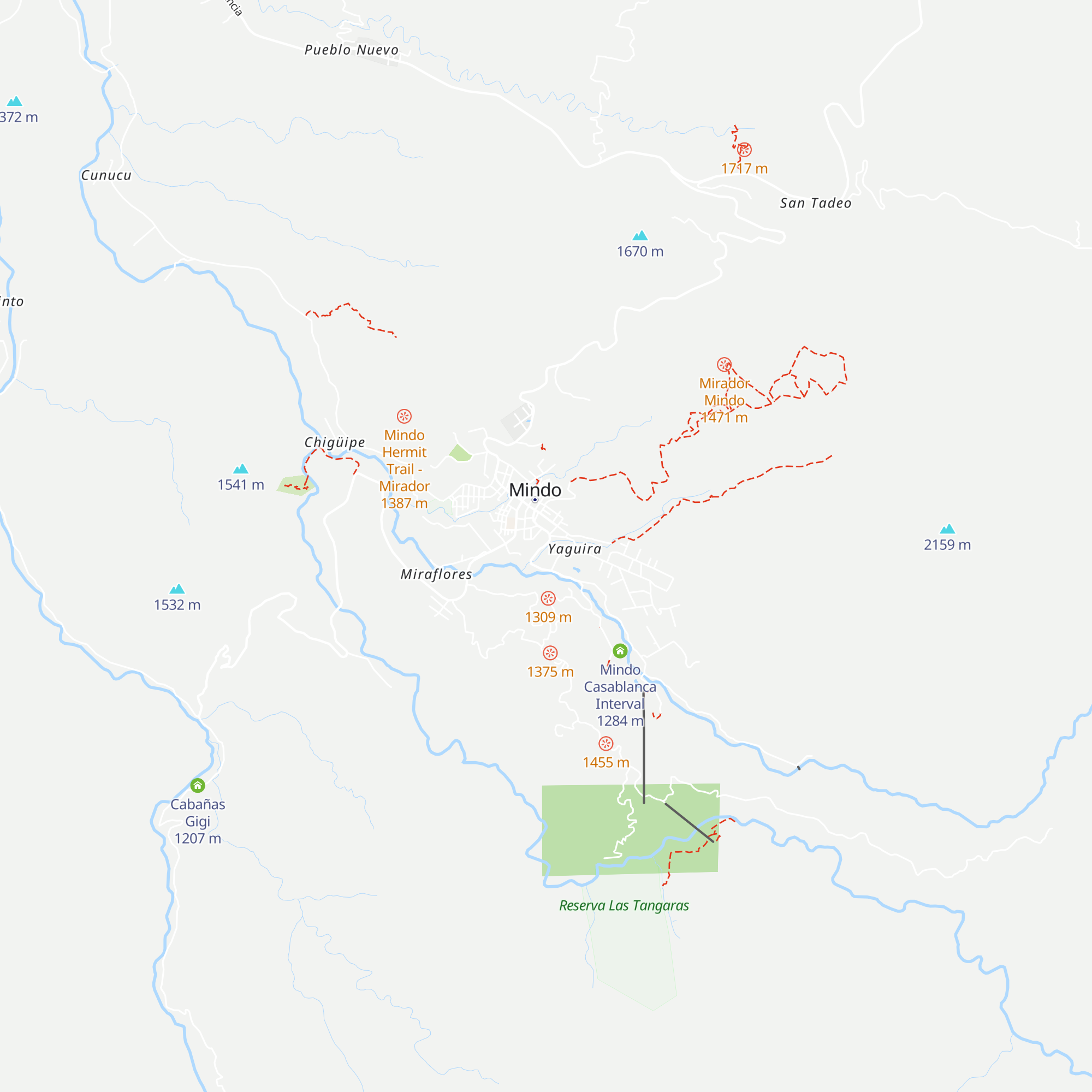 Cabañas La Estancia map