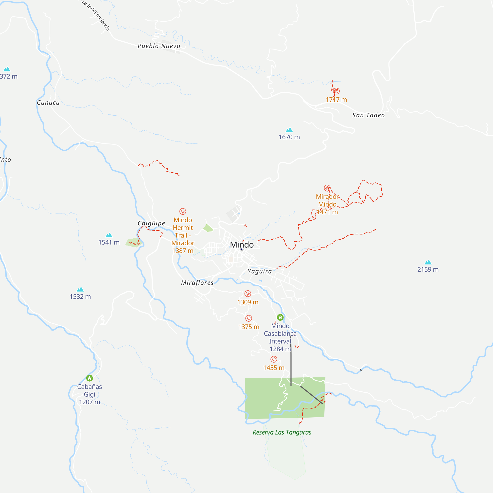 Cabañas Eden map