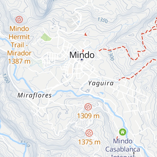 Map of Cabañas Pino Lodge