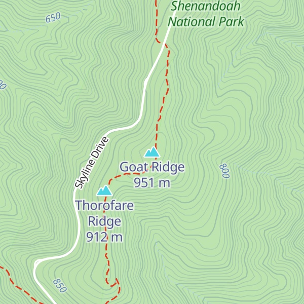 Map of Goat Ridge