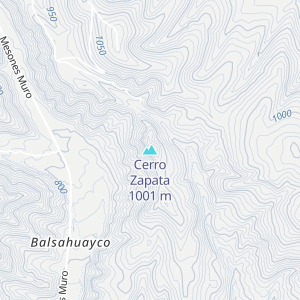 Map of Cerro Zapata