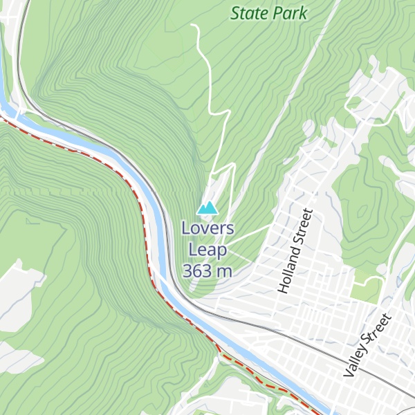 Map of Lovers Leap