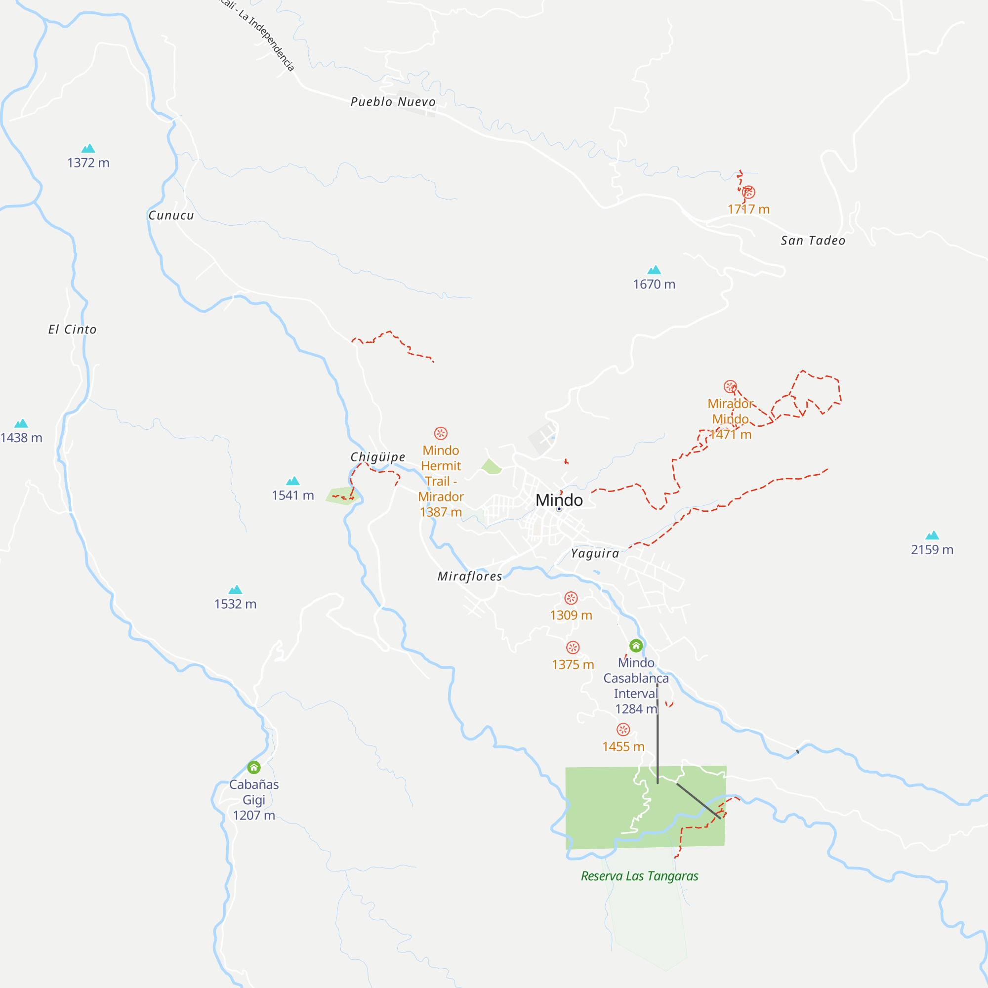 Cabañas Las Luciernagas map