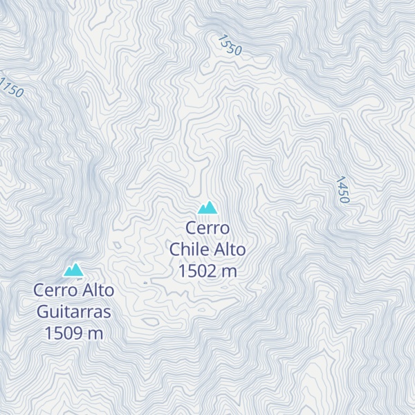 Map of Cerro Chile Alto