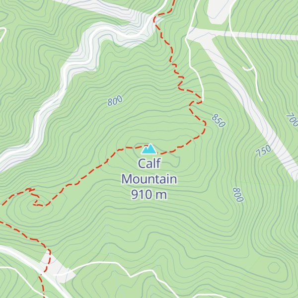 Map of Calf Mountain