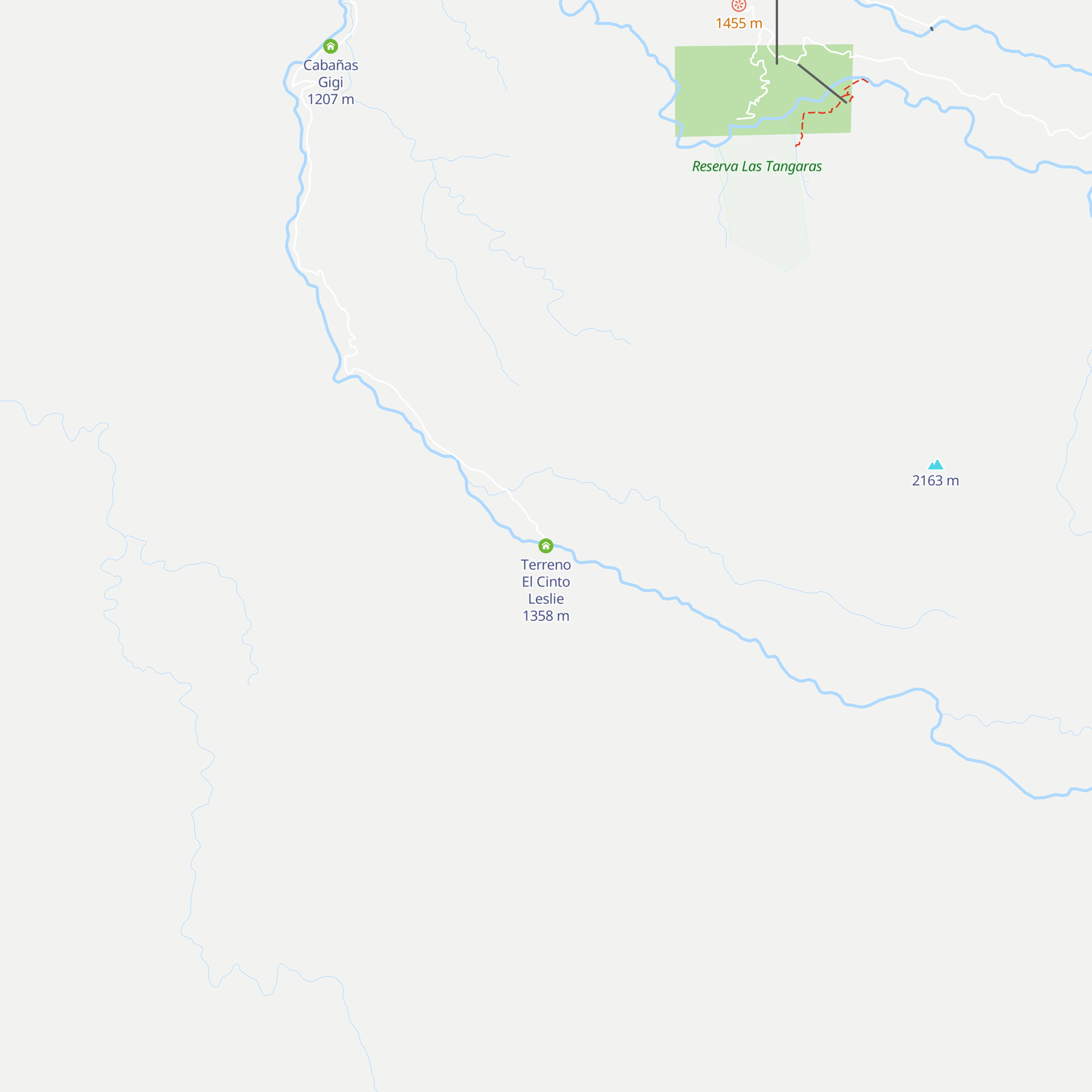 Terreno El Cinto Leslie map