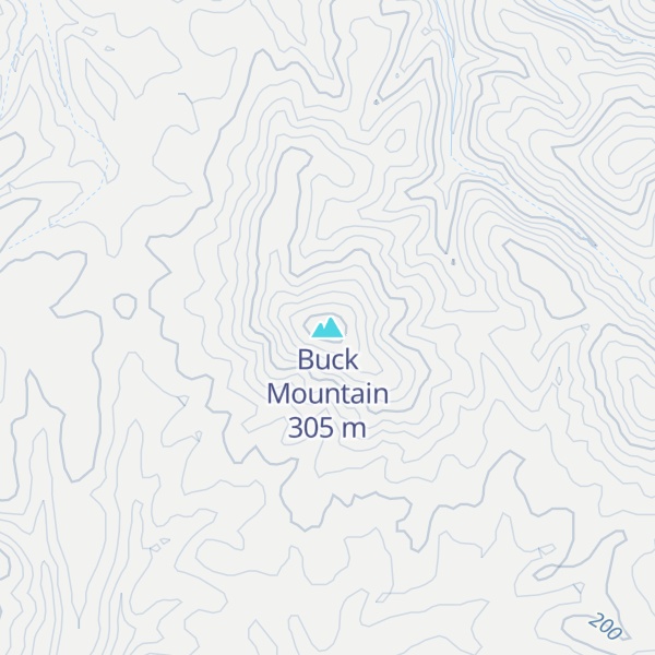 Map of Buck Mountain