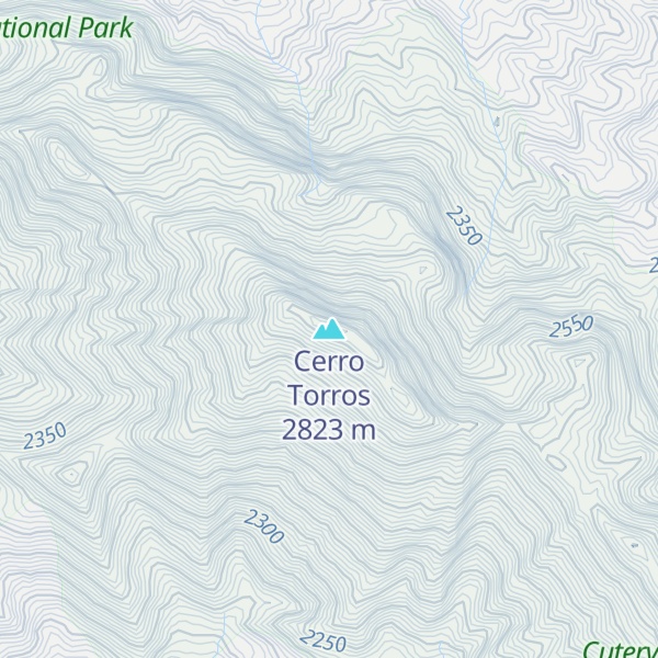 Map of Cerro Torros