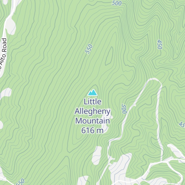 Map of Little Allegheny Mountain