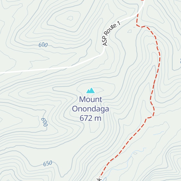 Map of Mount Onondaga
