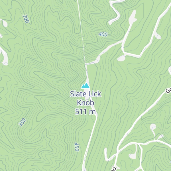 Map of Slate Lick Knob